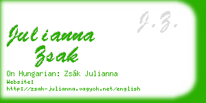 julianna zsak business card